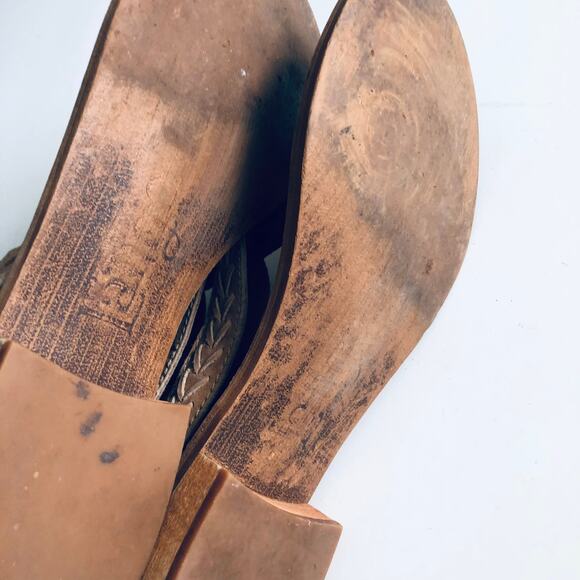 Revolve Latigo 'Rami' Women's 6.5 Sandal Birch Leather Boho Hippie - Picture 9 of 11